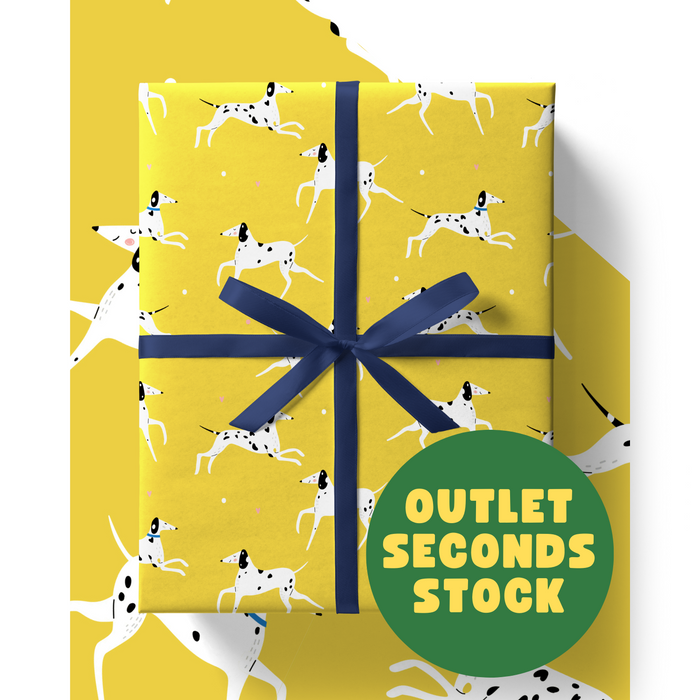 OUTLET SECONDS: Dalmatian Dog Wrapping Paper Sheet